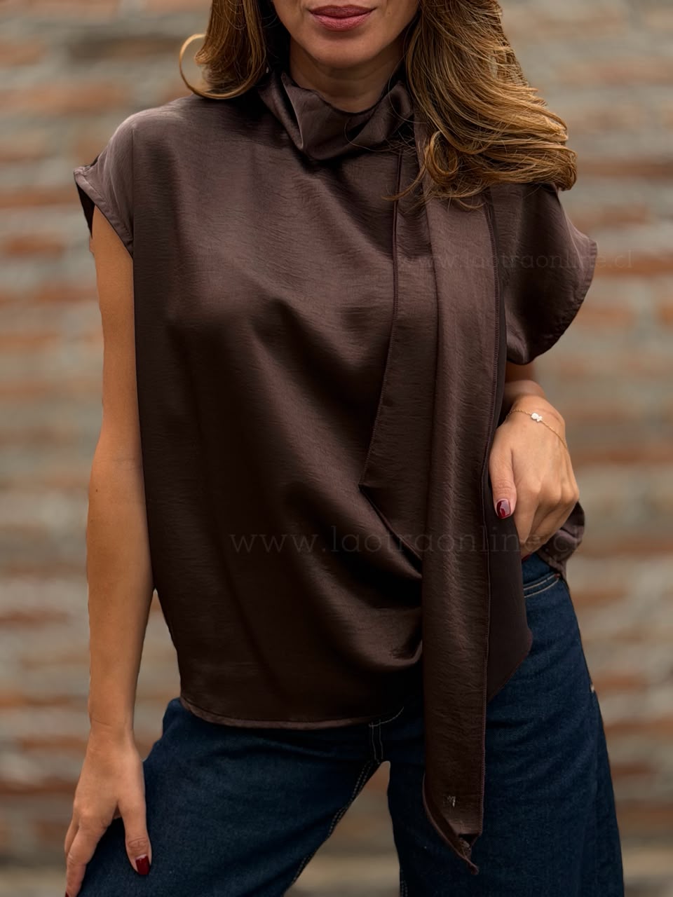 Blusa Delicada choco