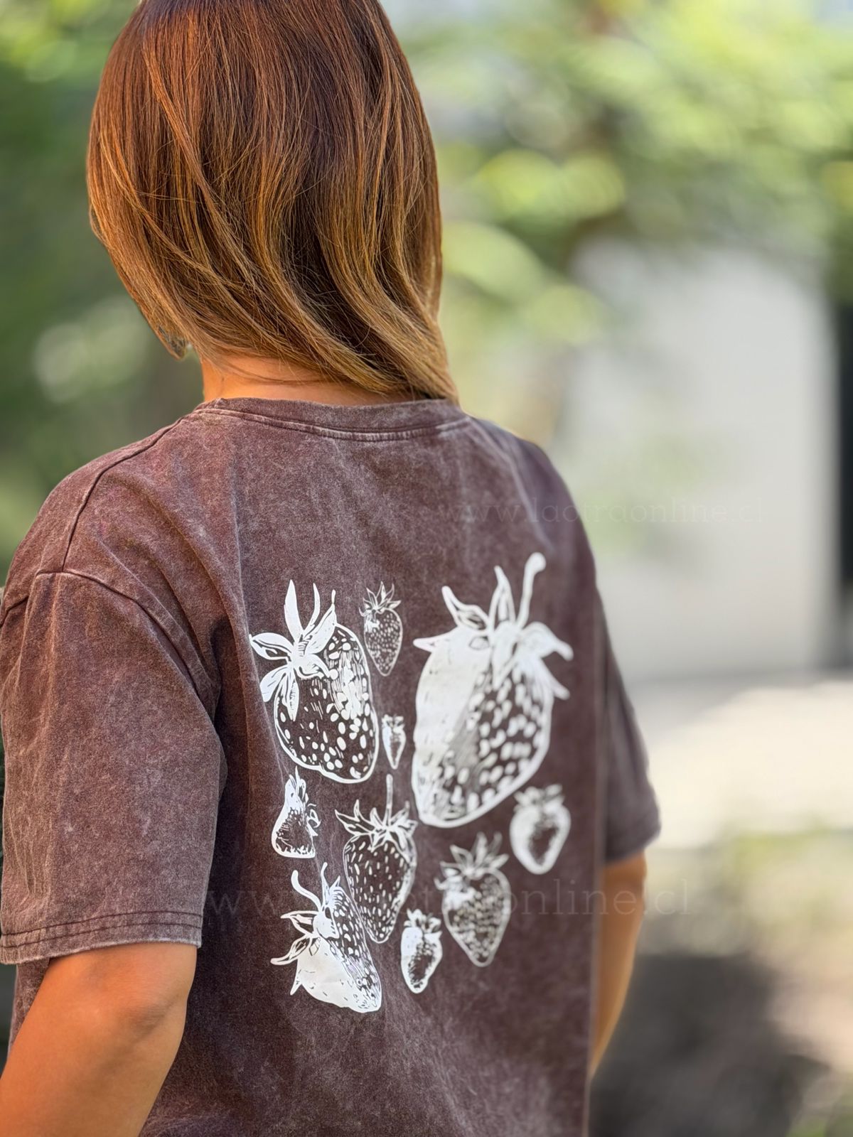 Polera Strawberries choco