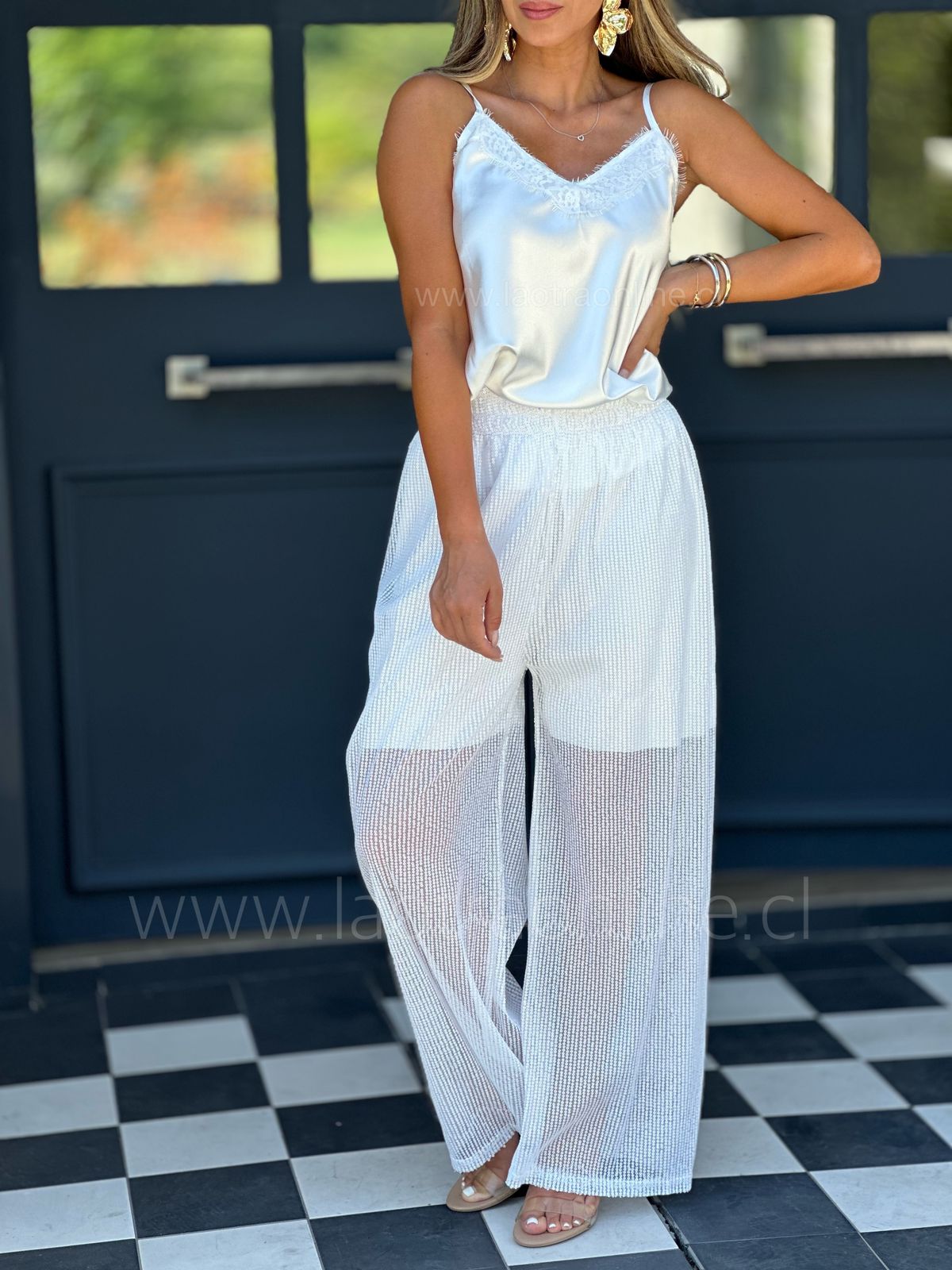 Pantalón Party blanco