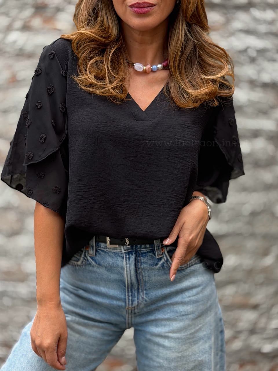 Polera Irlanda negro