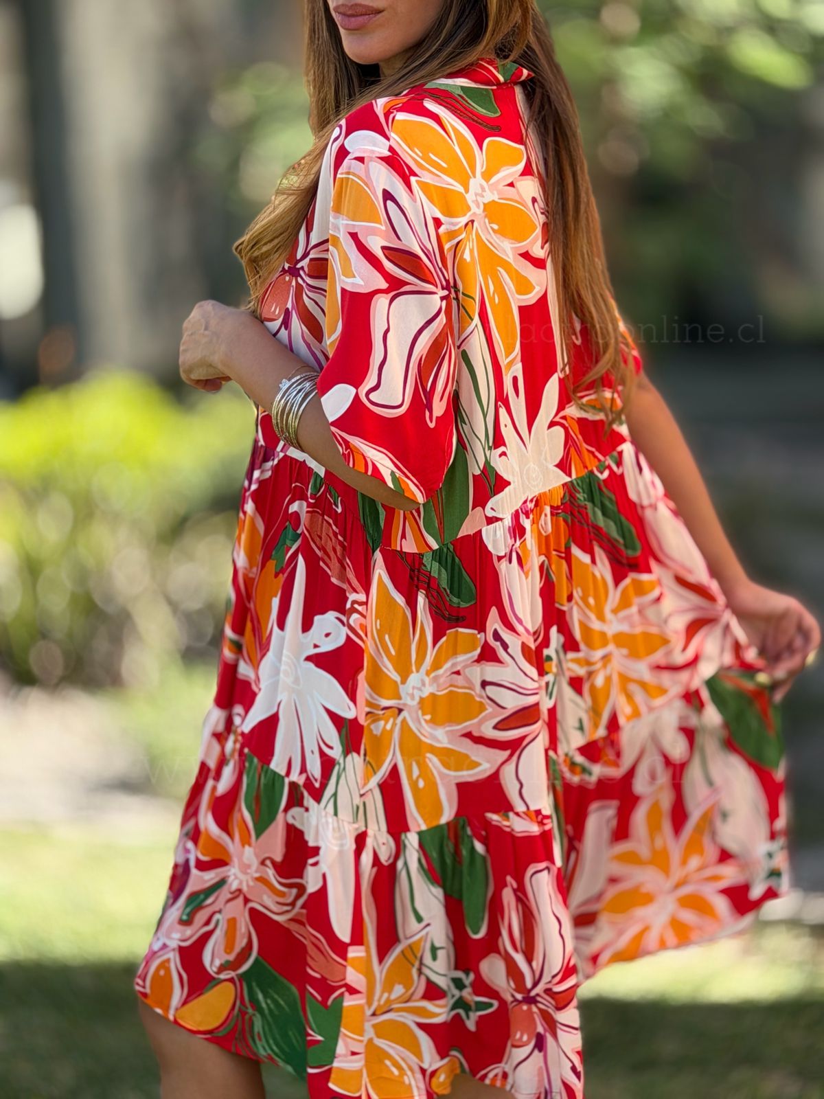 Vestido Acapulco mandarina