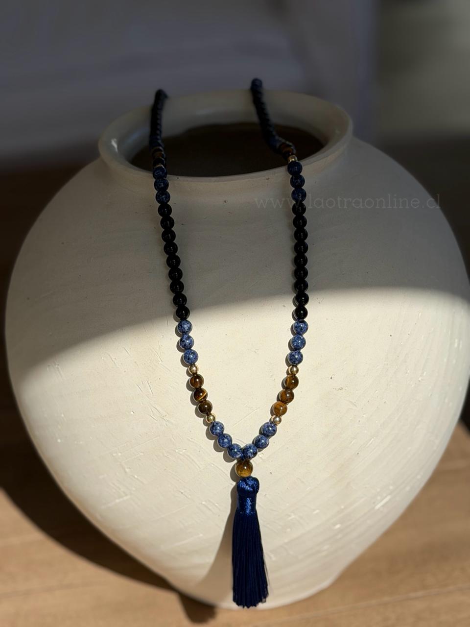 Colgante Japamala azul