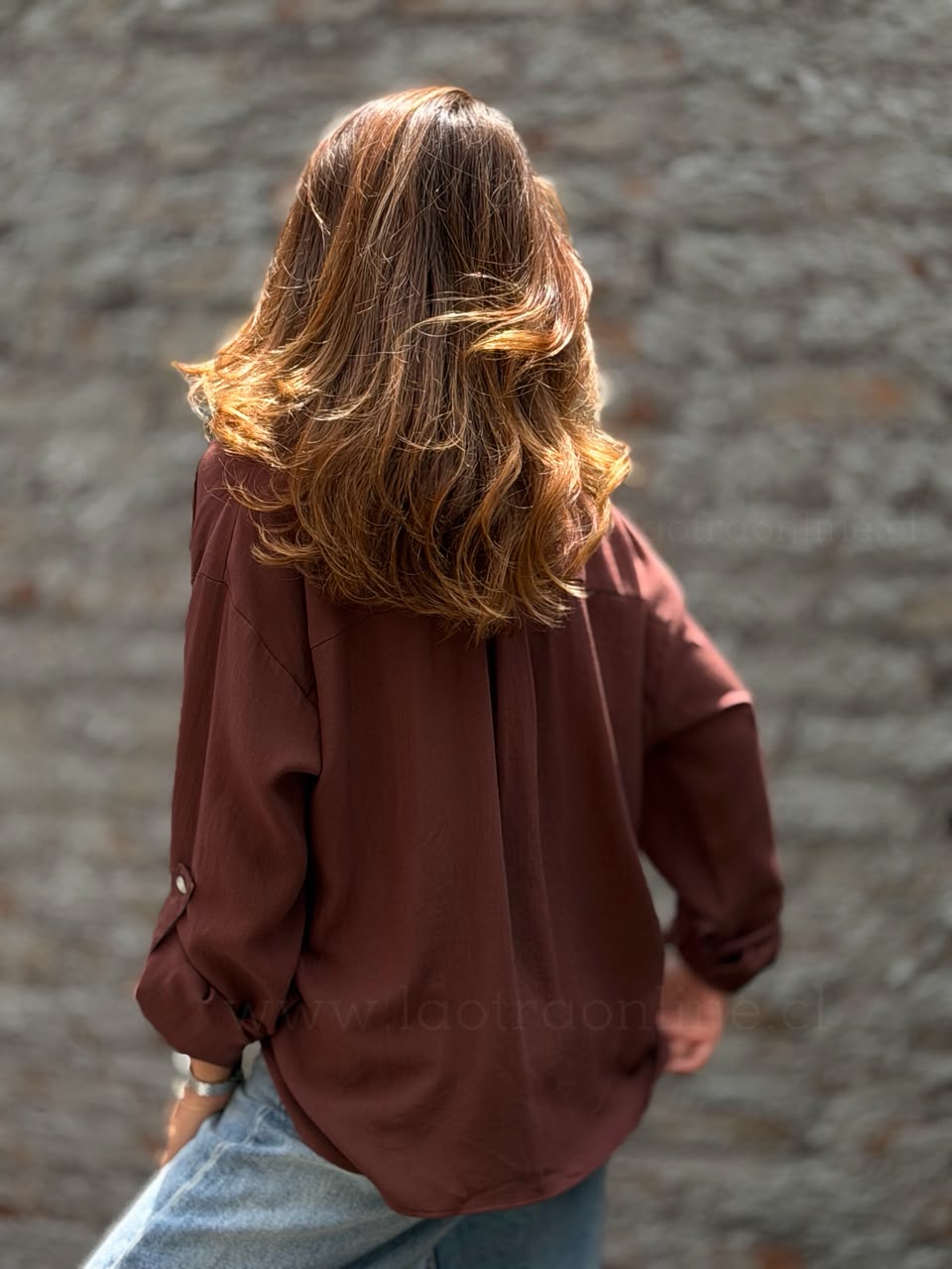 Blusa Positano marrón