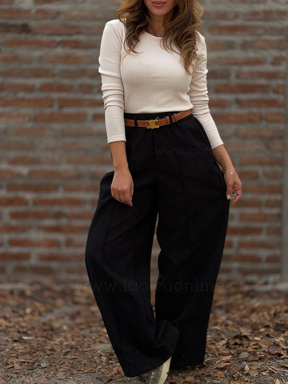 Pantalón Cotele negro