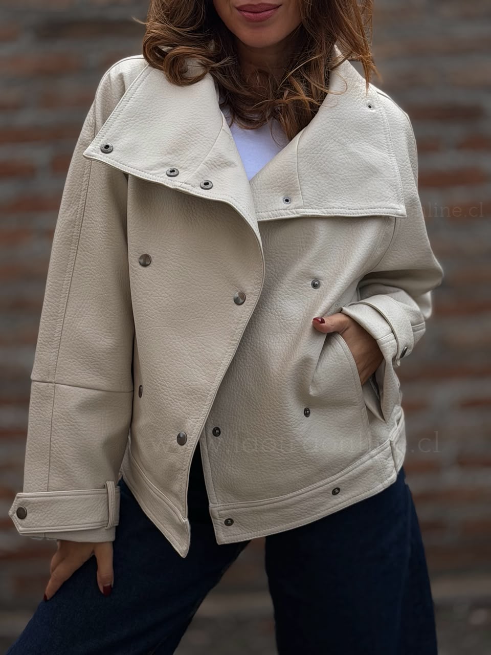 Chaqueta Cuello Magnífico beige