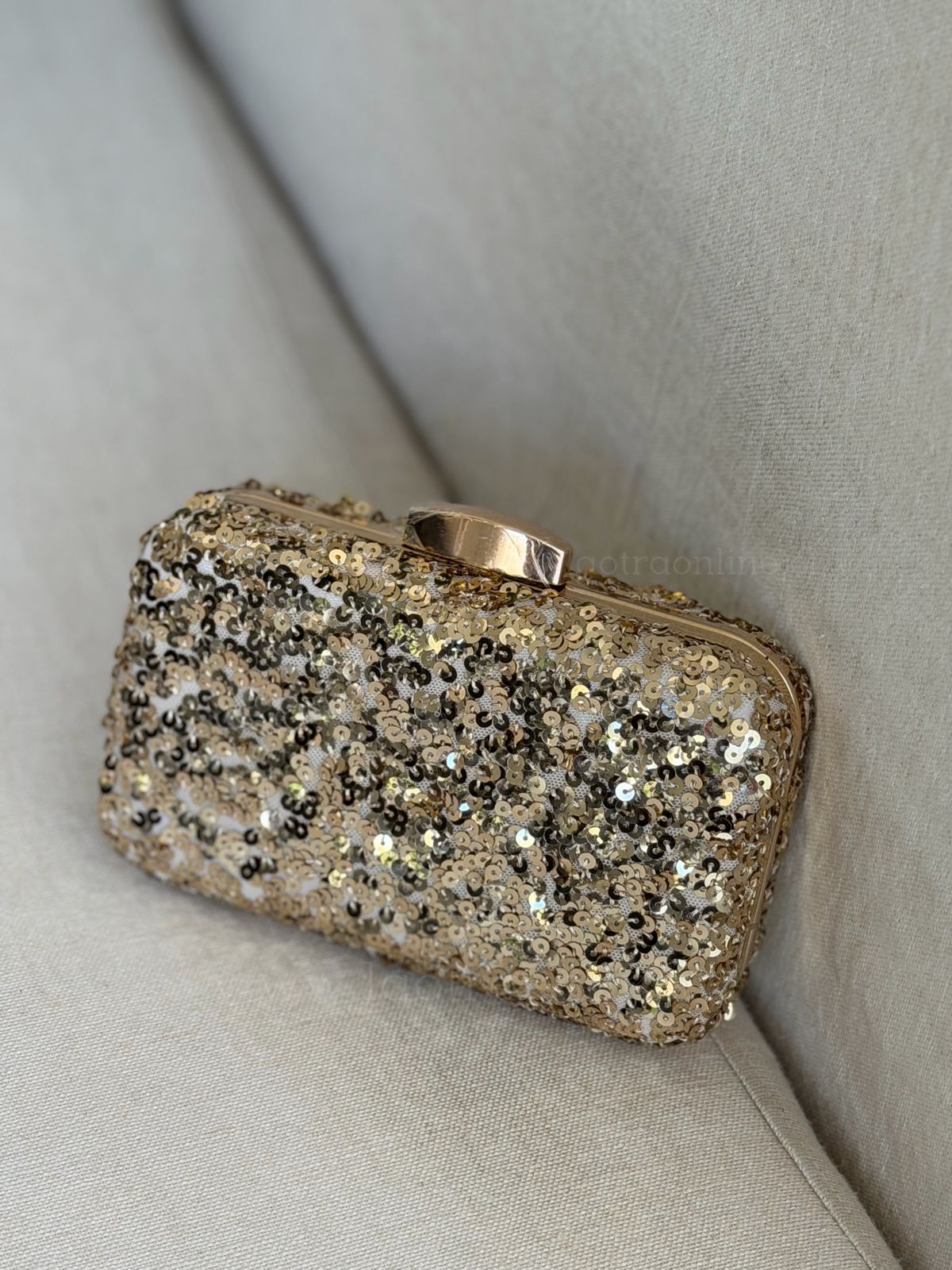 Cartera Lentejuelas dorada