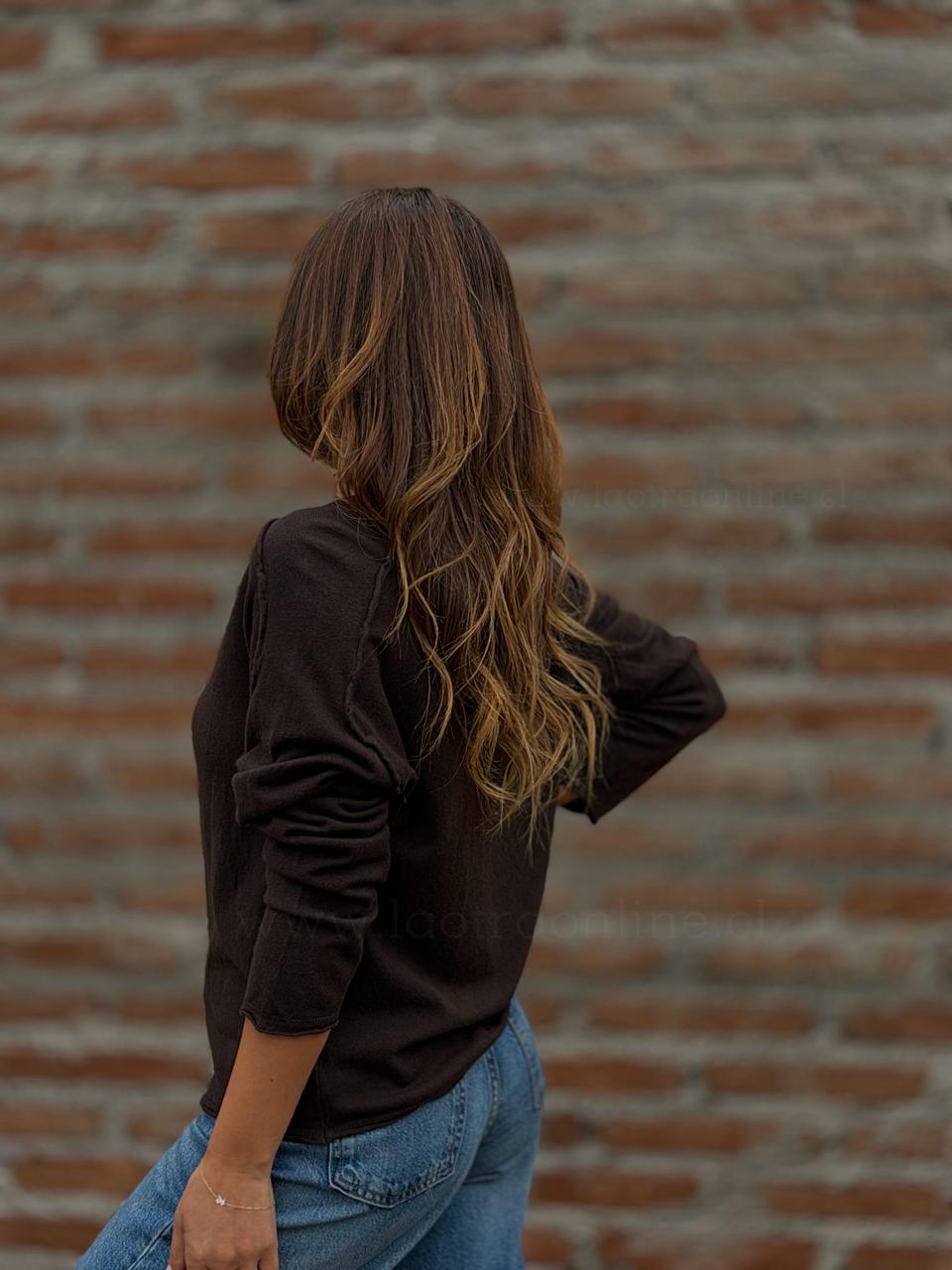 Sweater Noe choco/olivo