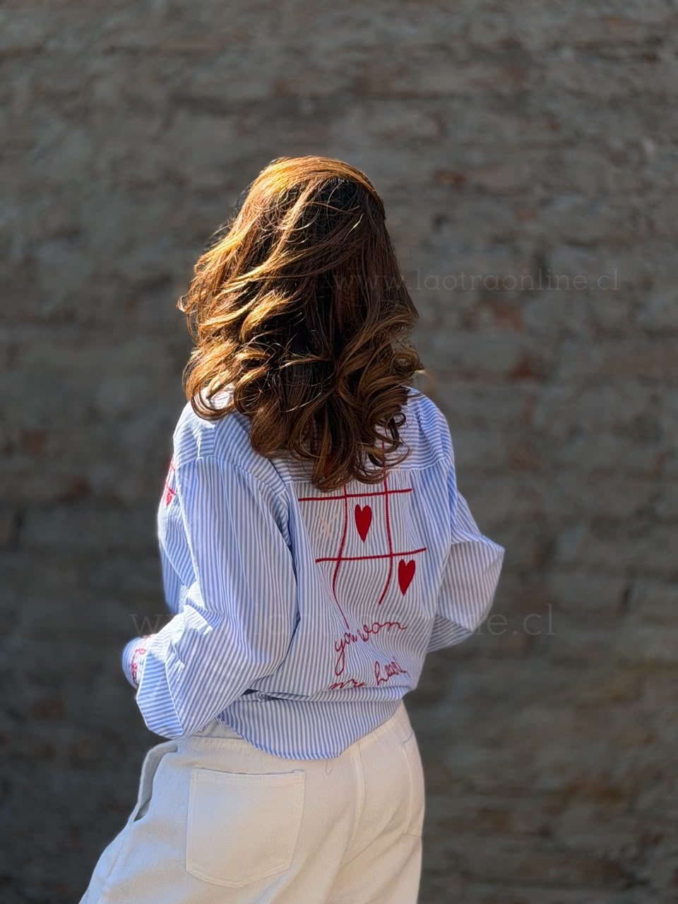 Blusa Amor celeste