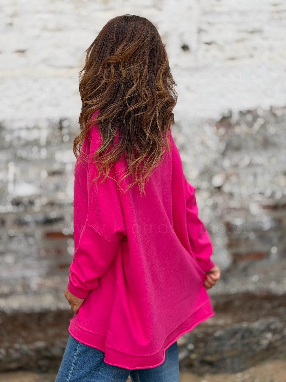 Maxi Oversize Azalea fucsia