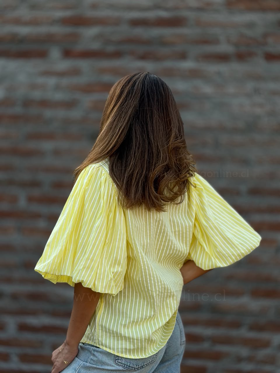 Blusa manga Impacto amarillo