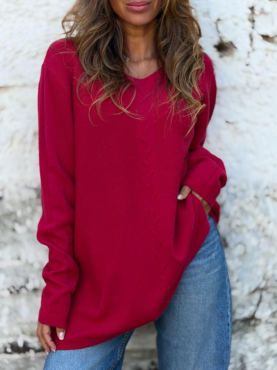Sweater híper suave rojo