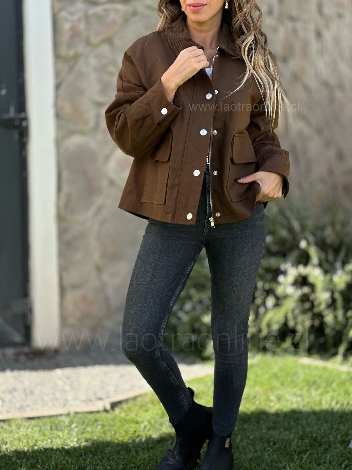 Chaqueta Cambridge choco