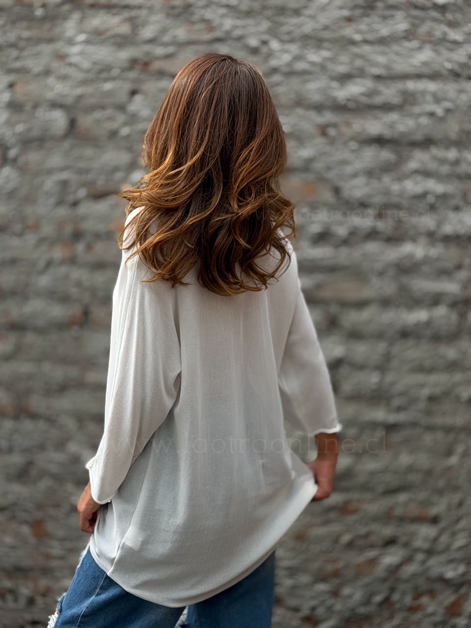 Sweater hilo finito blanco