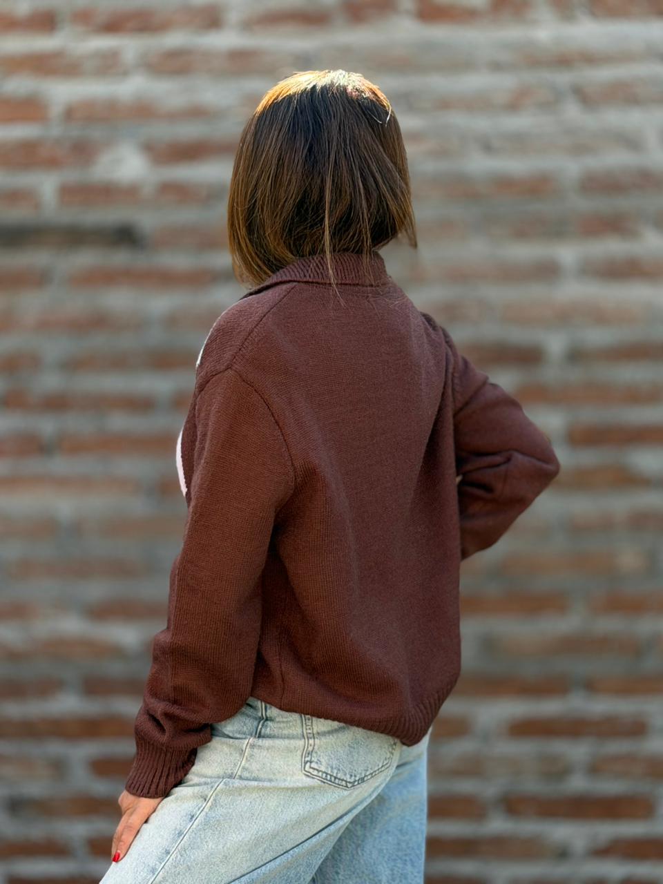 Sweater París Eloise marrón