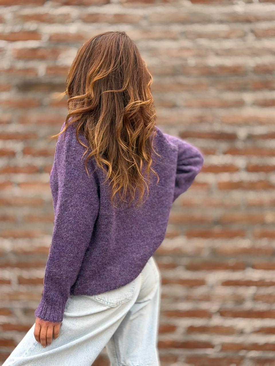 Sweater París Botones mora