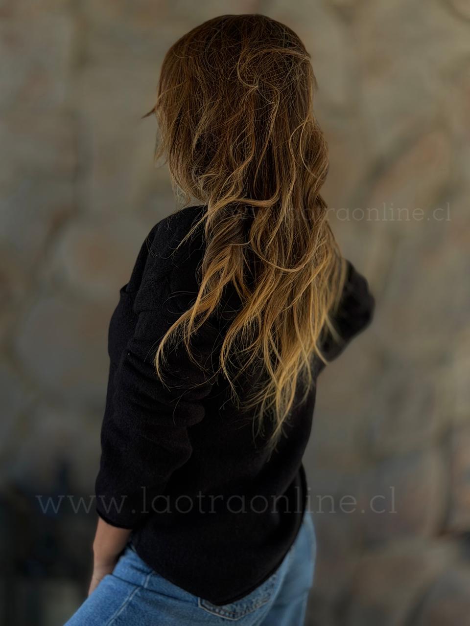 Sweater Bolsillo negro