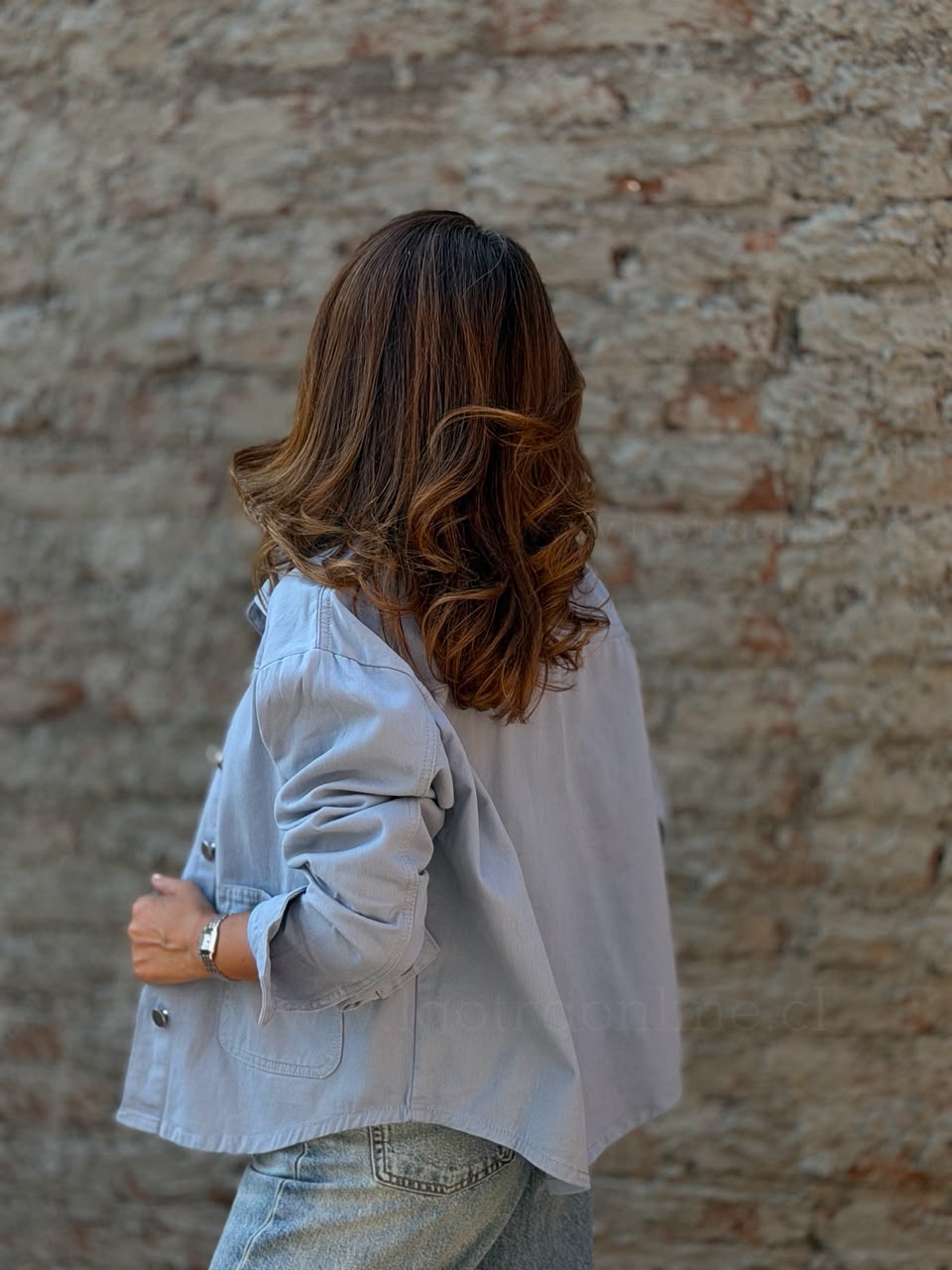 Chaqueta Valencia celeste