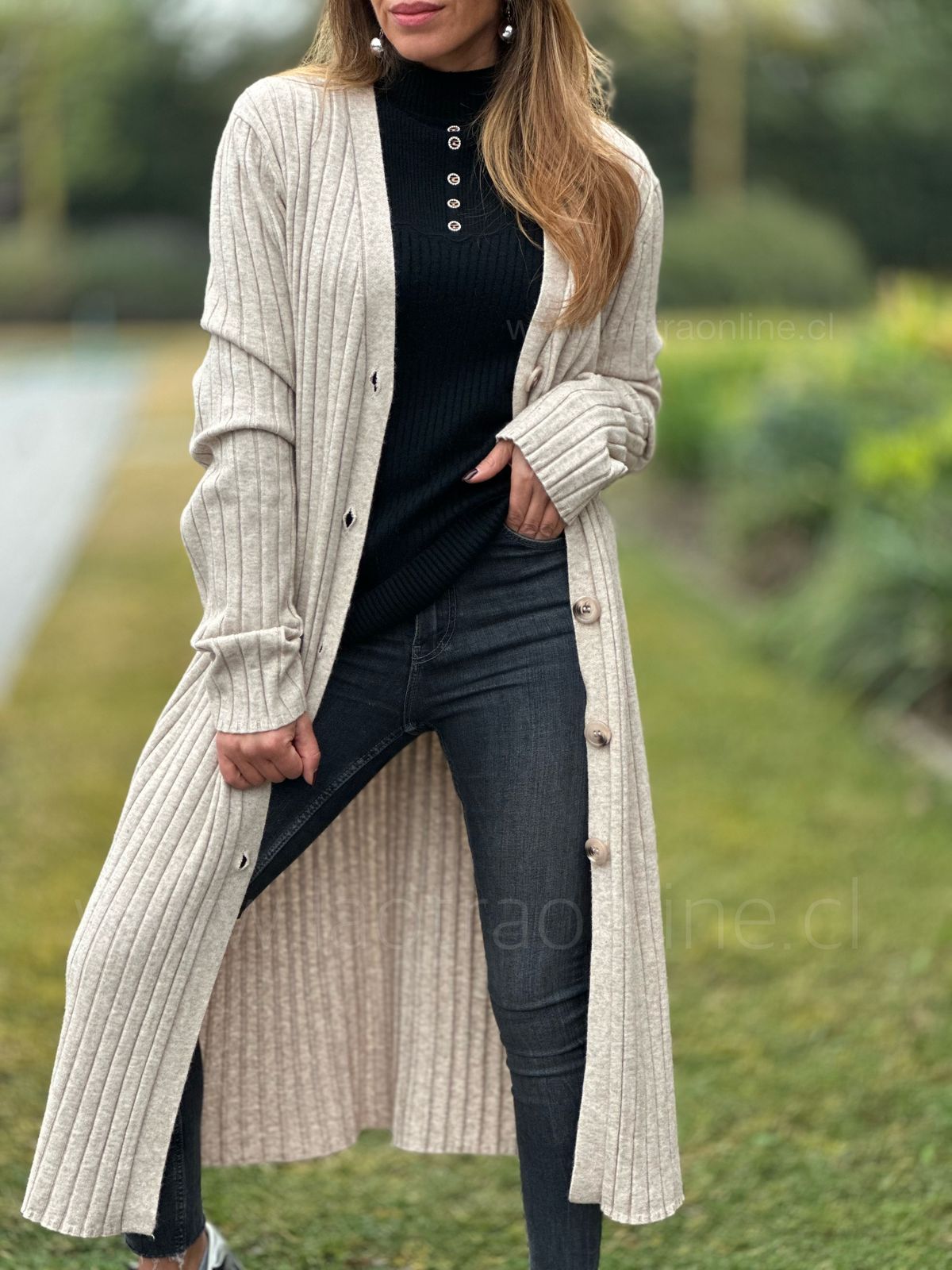 Cardigan París beige