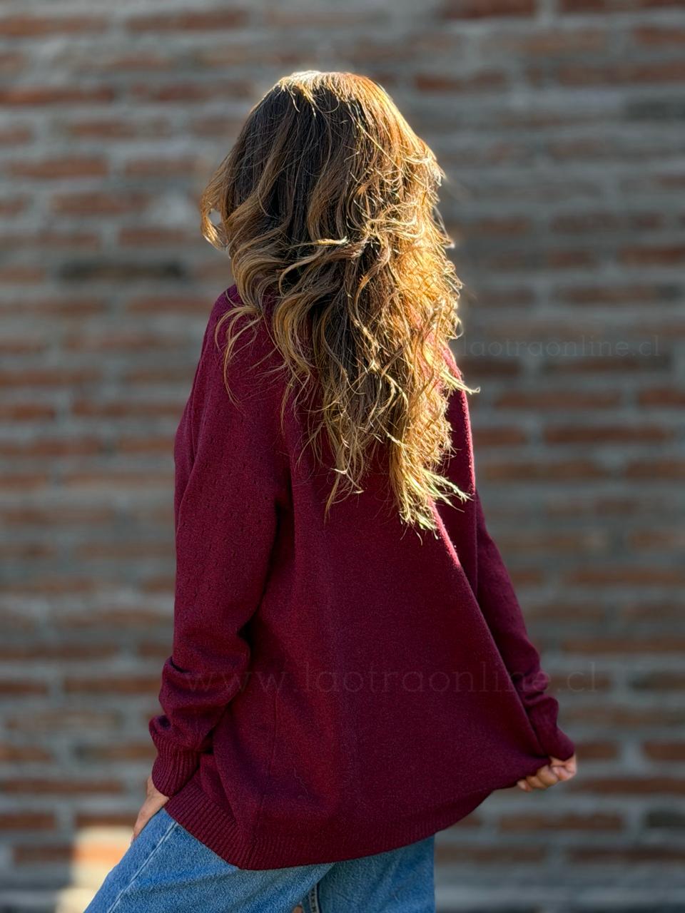 Sweater manga frutilla cherry