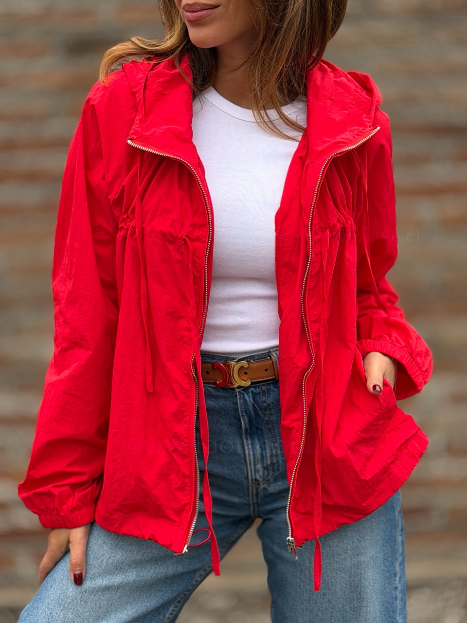 Corta viento Soñado rojo