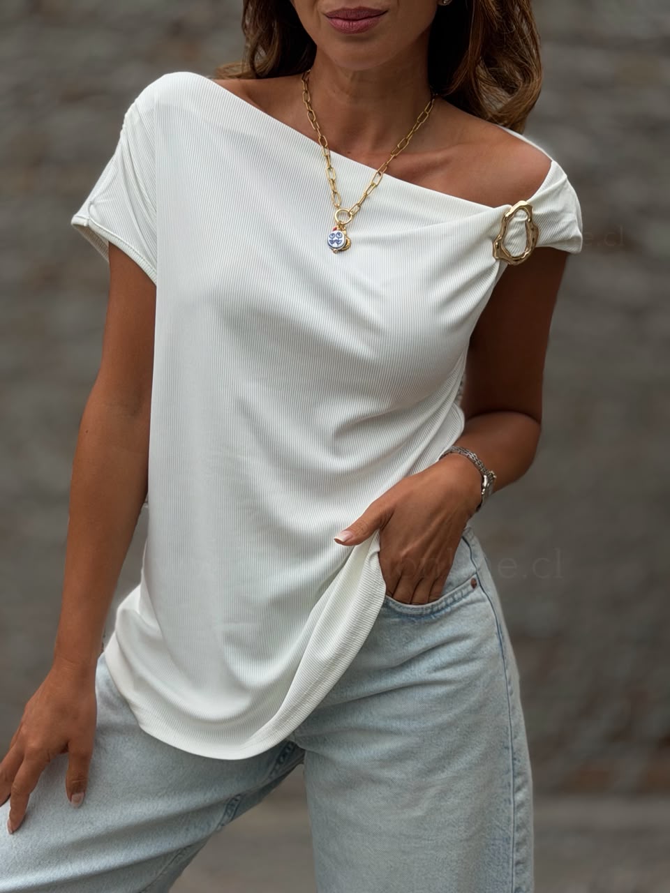 Polera Bahamas blanco