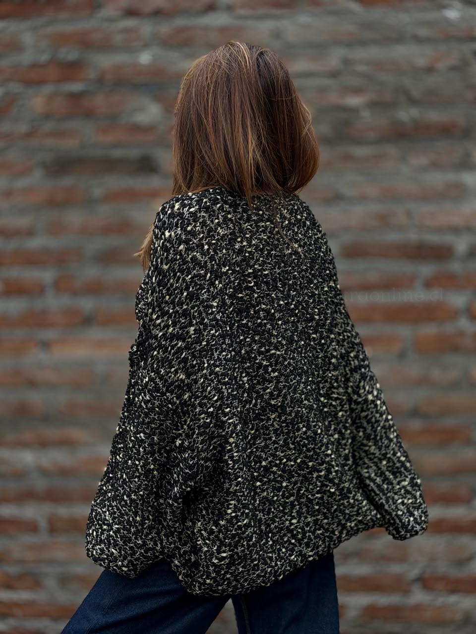 Maxi Oversize hilo dorado negro