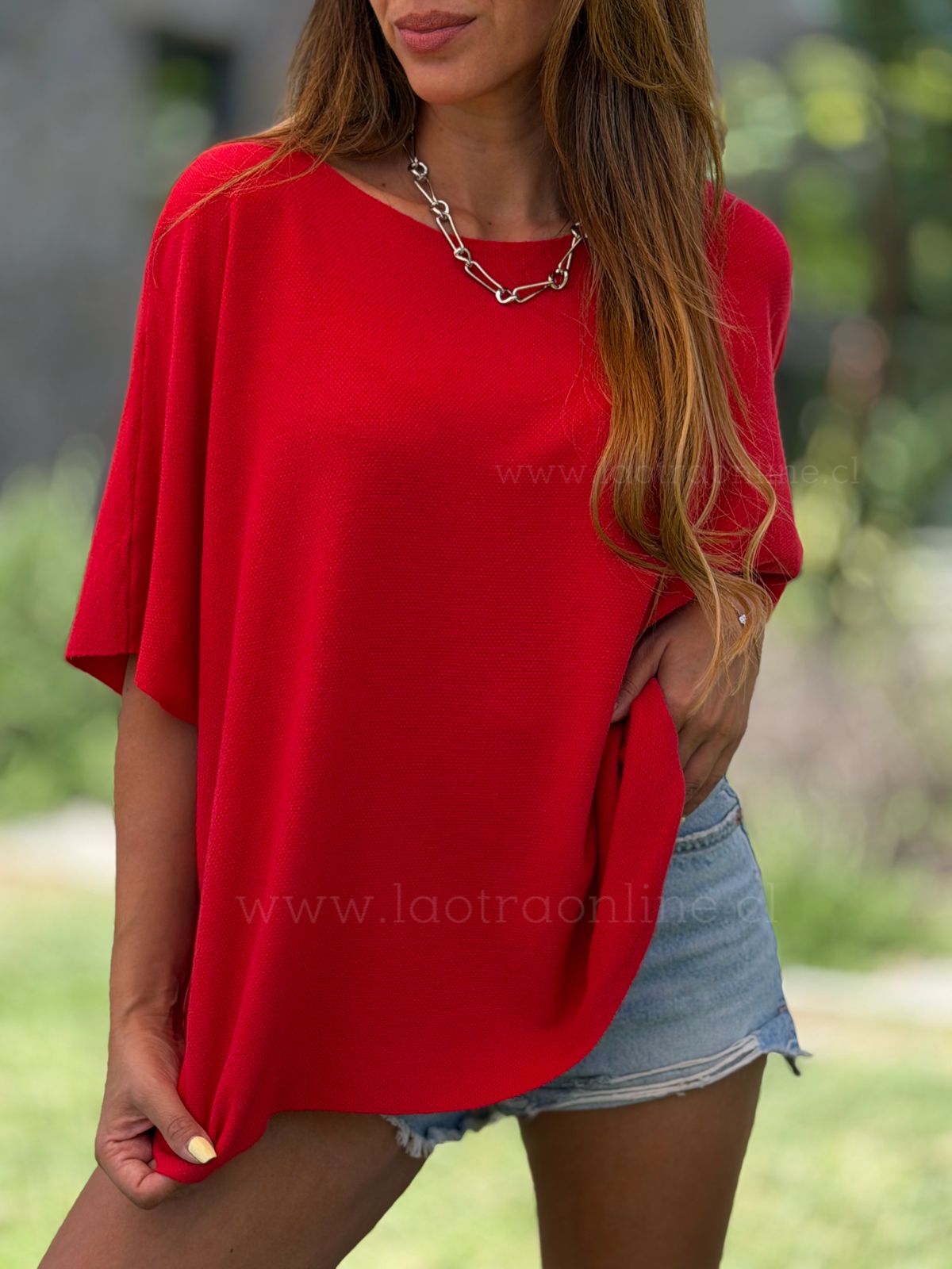 Polera Hilo Lia rojo