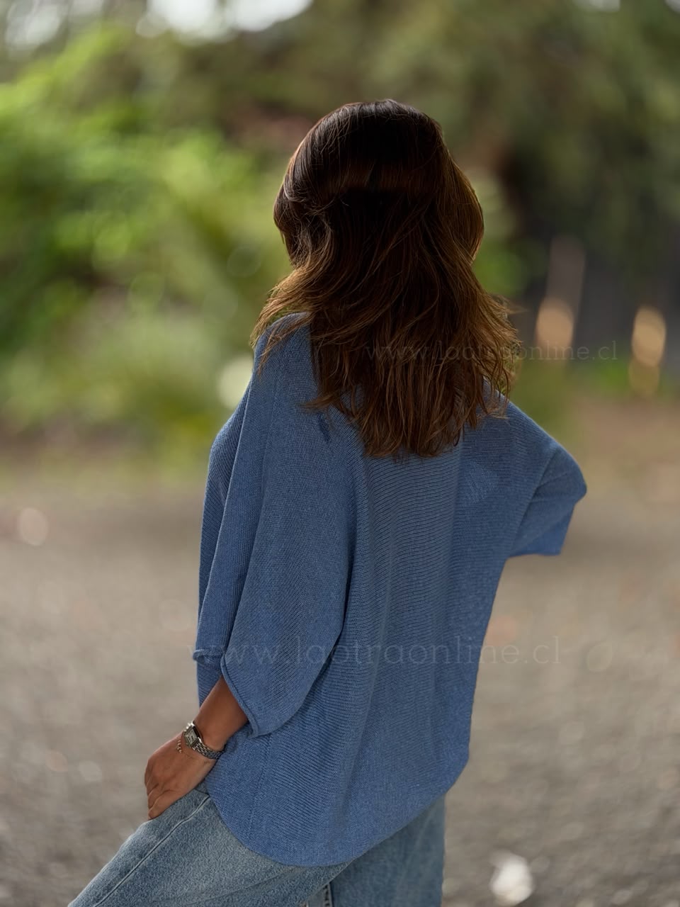 Sweater hilo Italia celeste