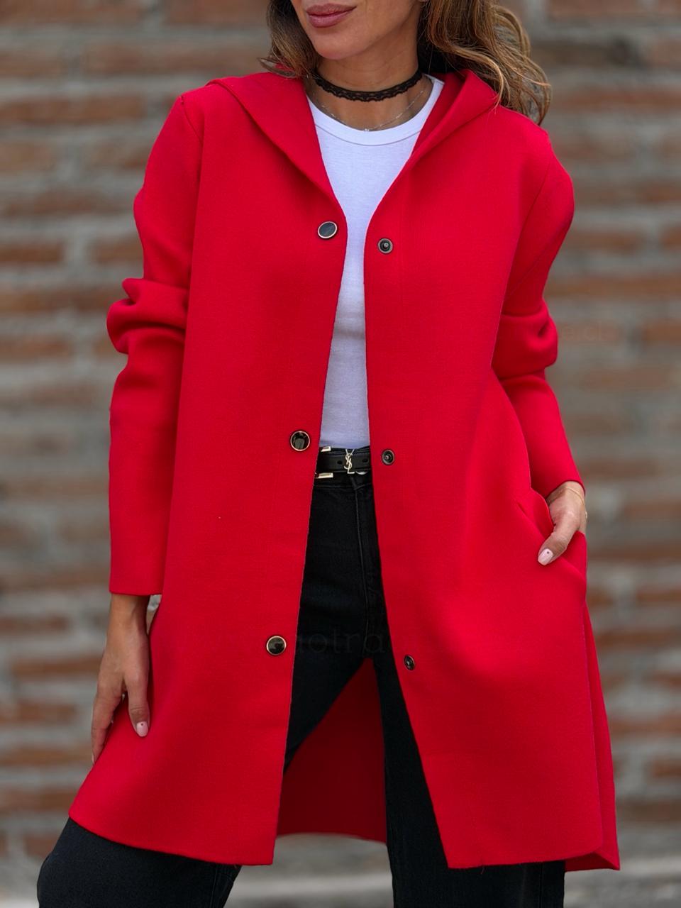 Abrigo La Condesa rojo