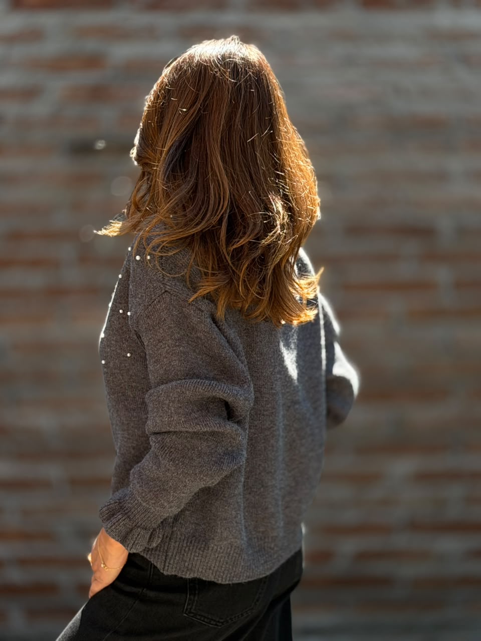 Sweater París Giverny gris