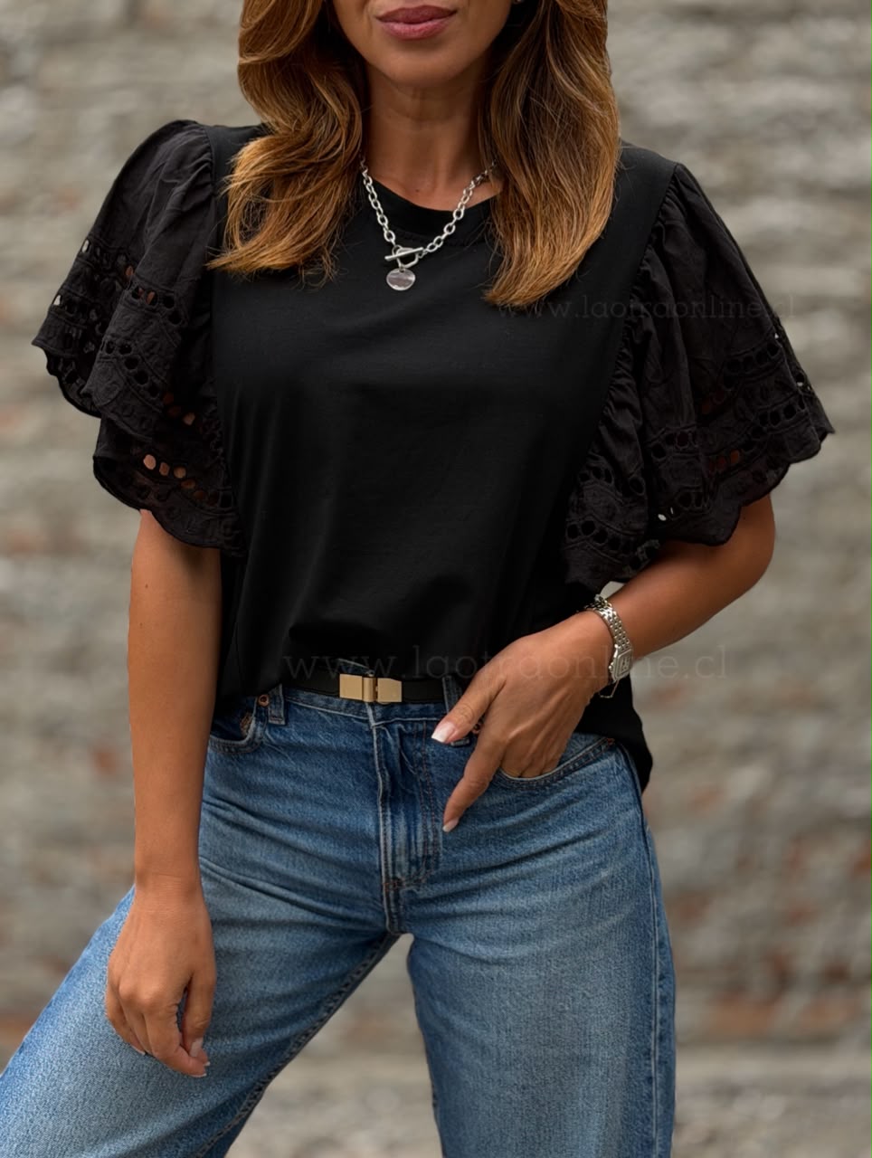 Polera Seúl negro