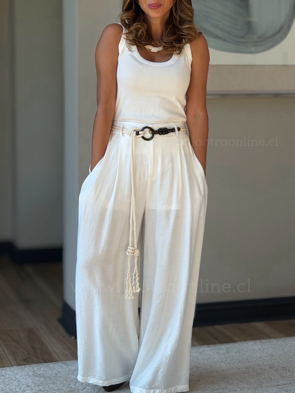 Pantalón Isla blanco