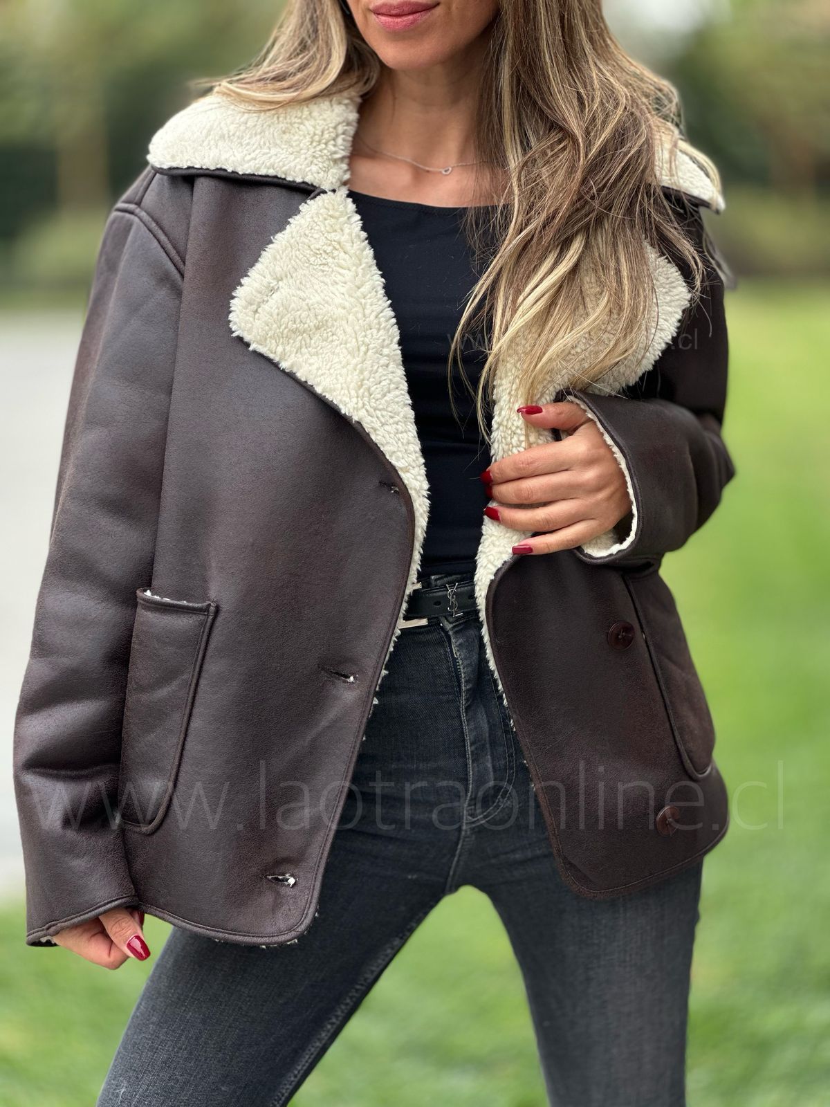 Chaqueta Polonia choco
