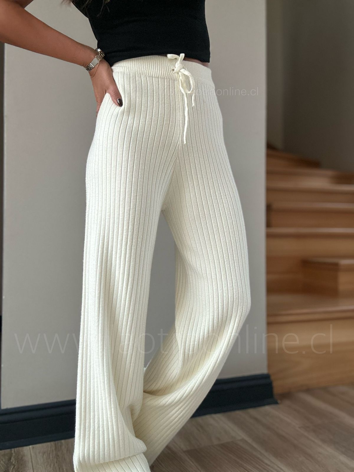 Pantalón Caribe blanco/crema