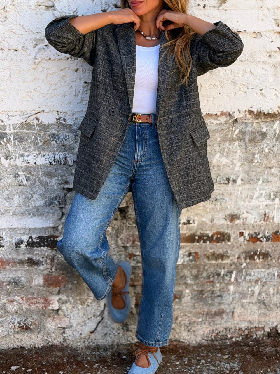 Blazer Sastrero marengo