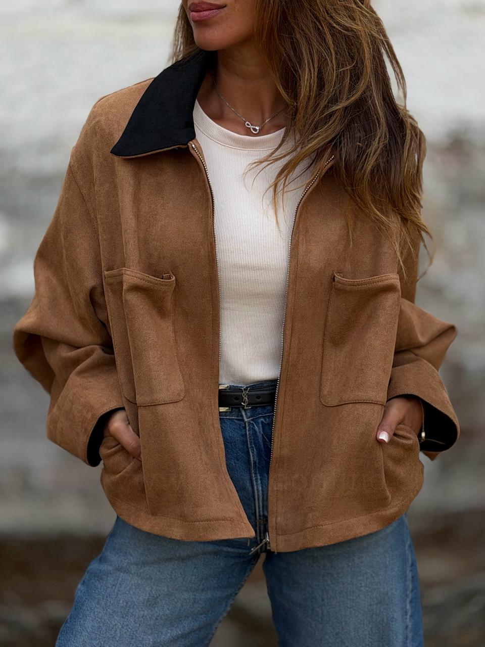 Chaqueta Gamucina premium toffe