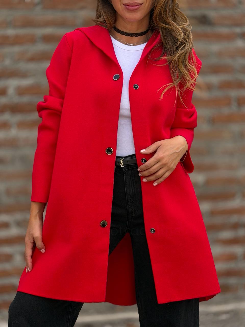 Abrigo La Condesa rojo