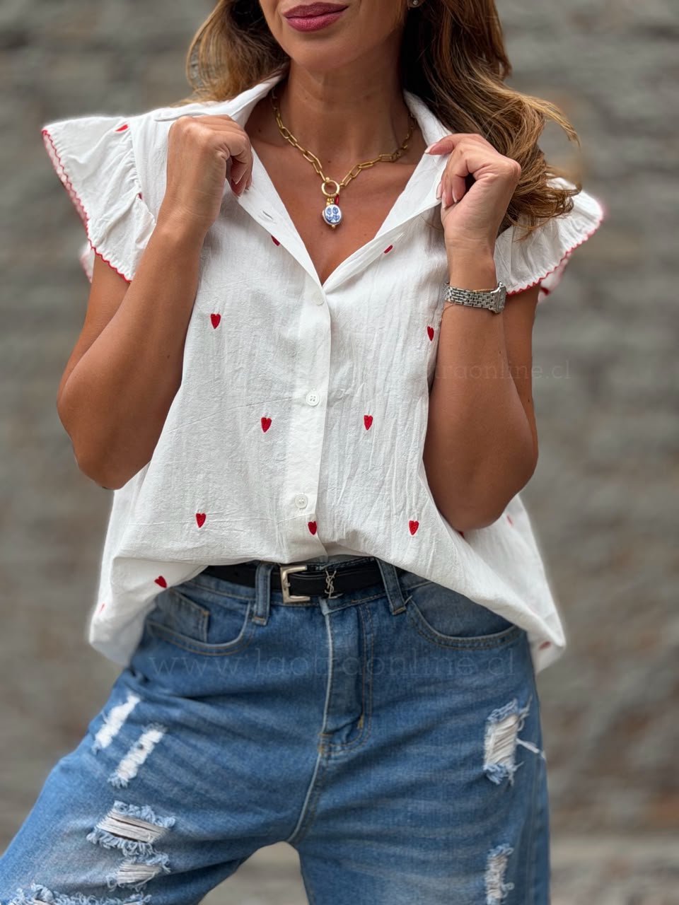 Blusa La Otra blanco