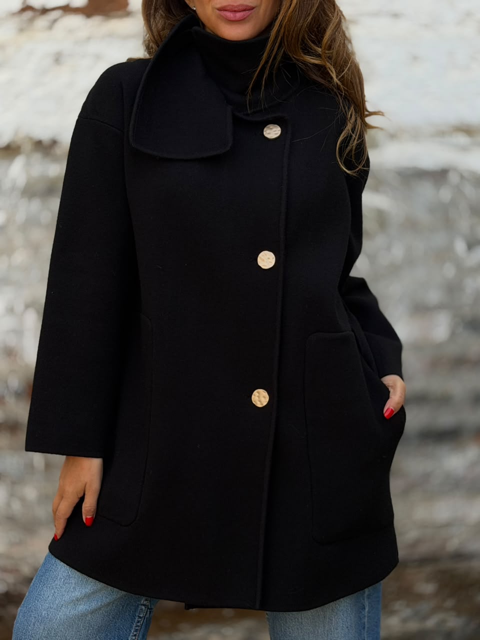 Abrigo Diana negro