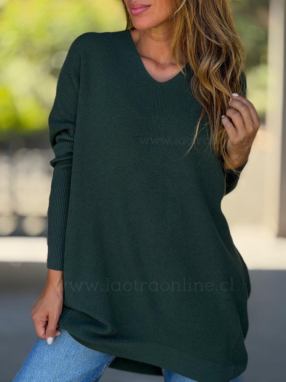 Sweater Lazo print verde
