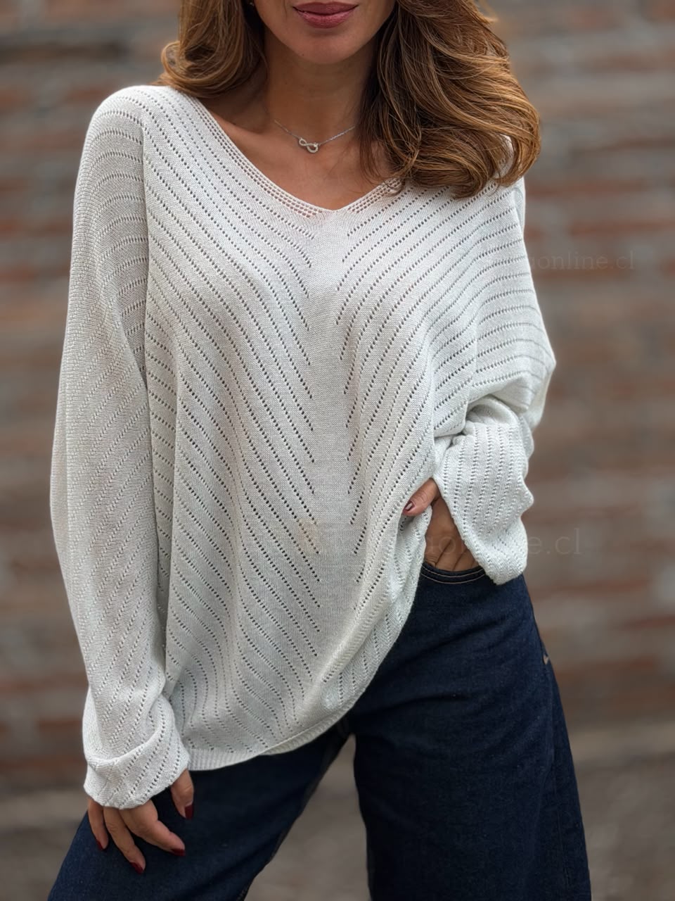 Sweater Nevada blanco