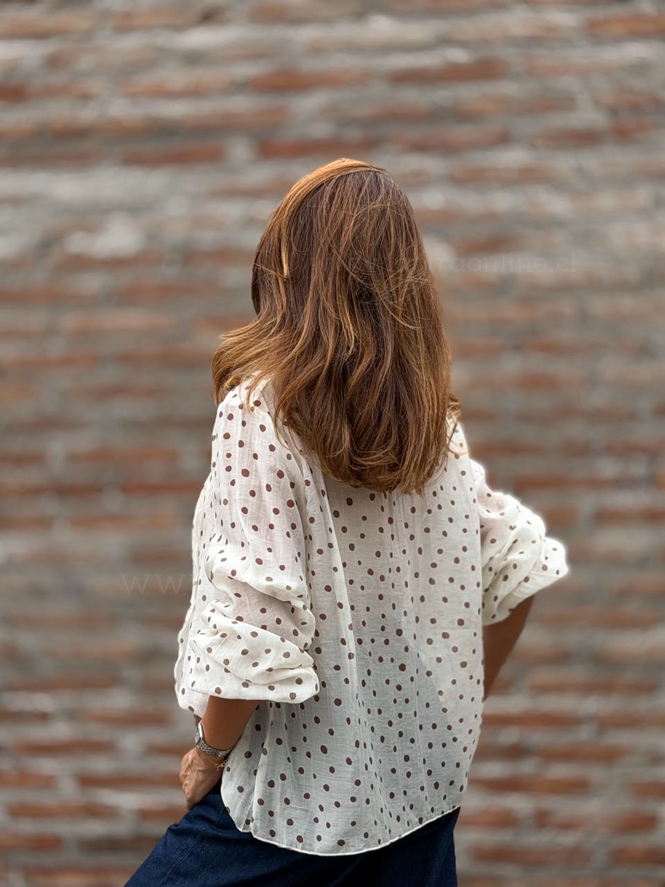 Blusa Vuelos Lunar crema