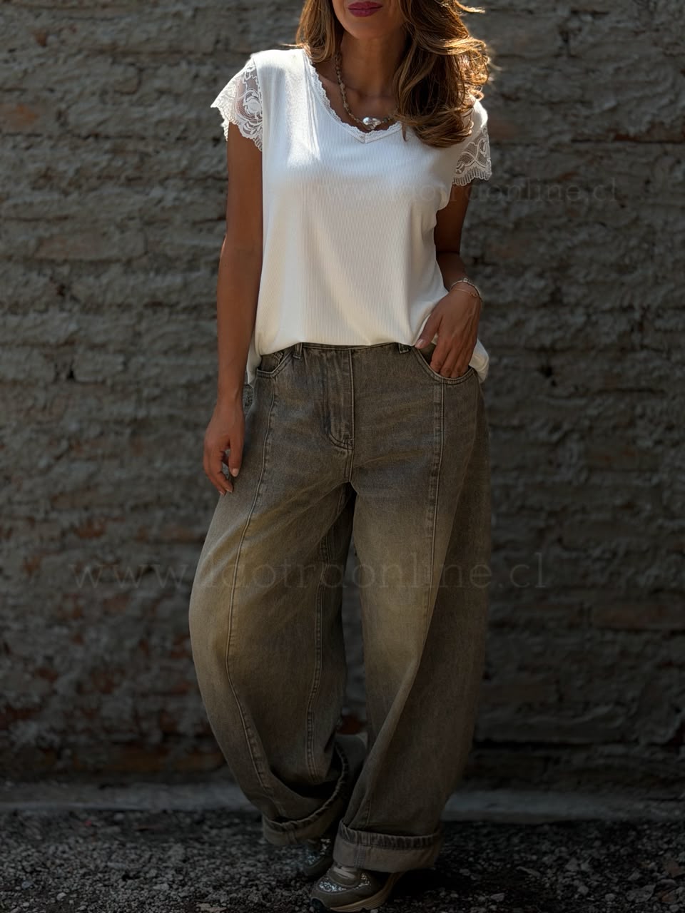 Polera Mónaco blanco