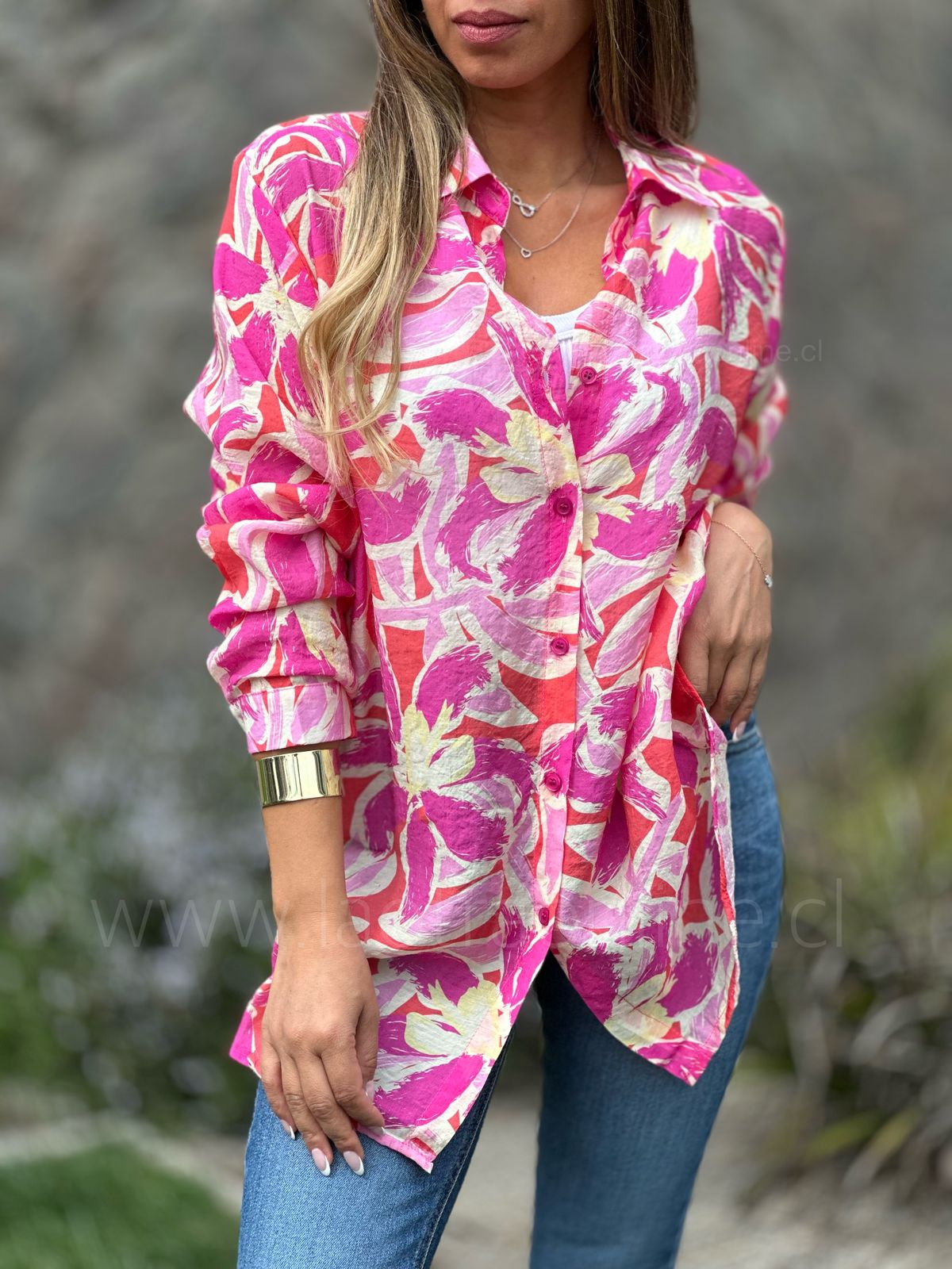 Blusa Carmina fucsia