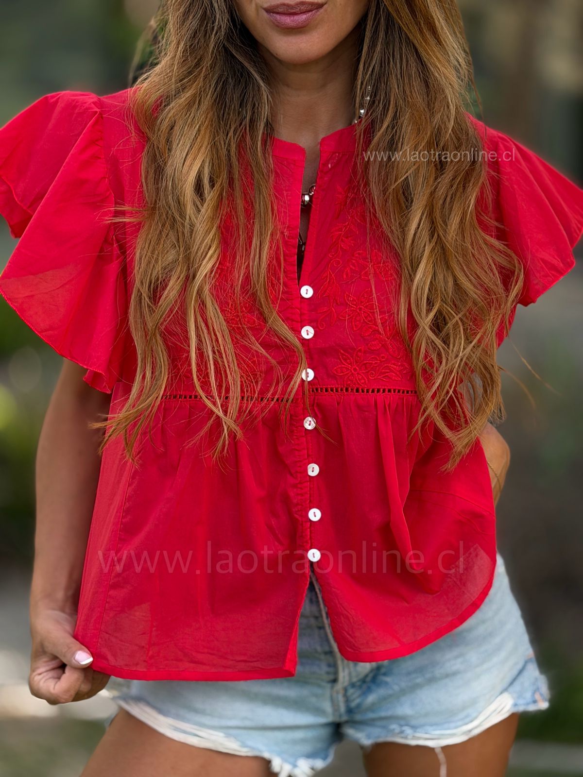 Blusa Encantadora rojo