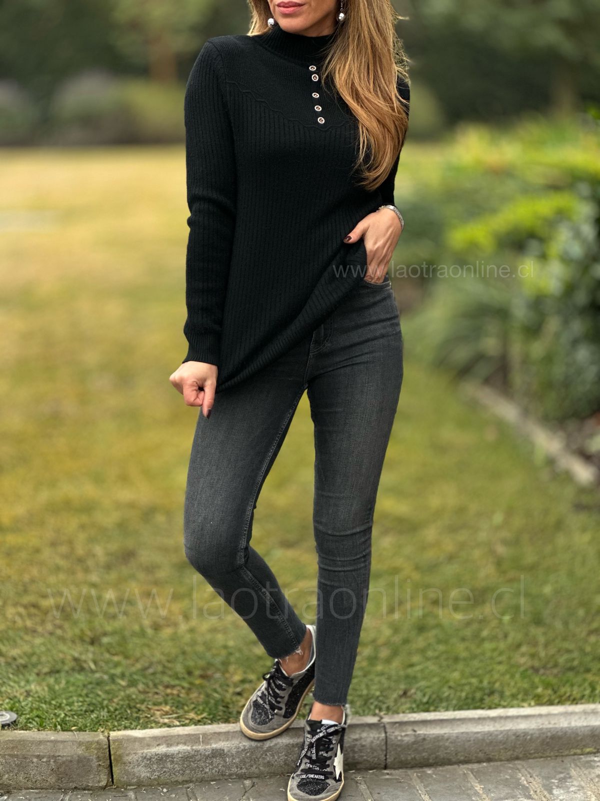 Polera/Sweater Coquet negro