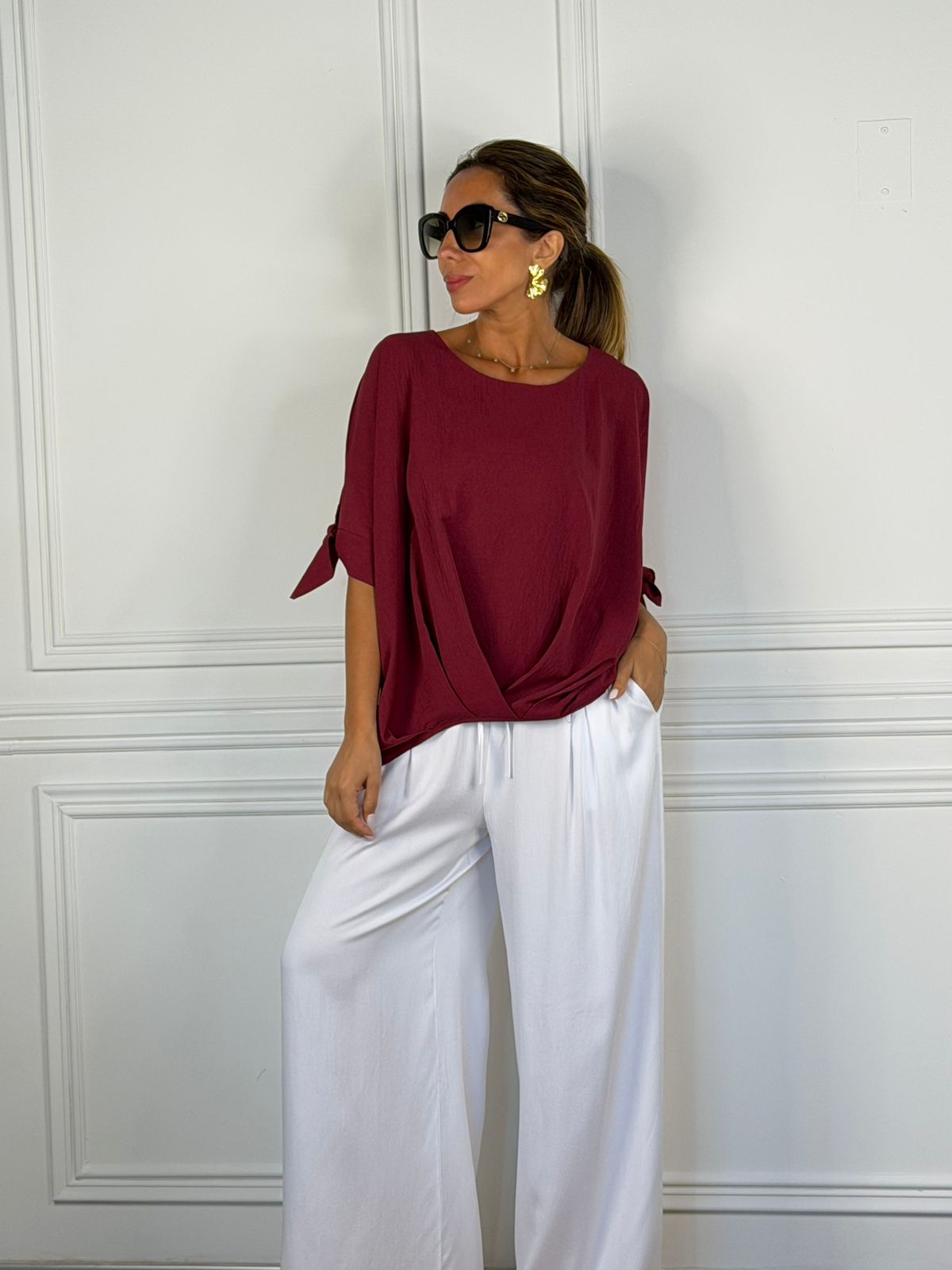 Blusa Livorno cherry