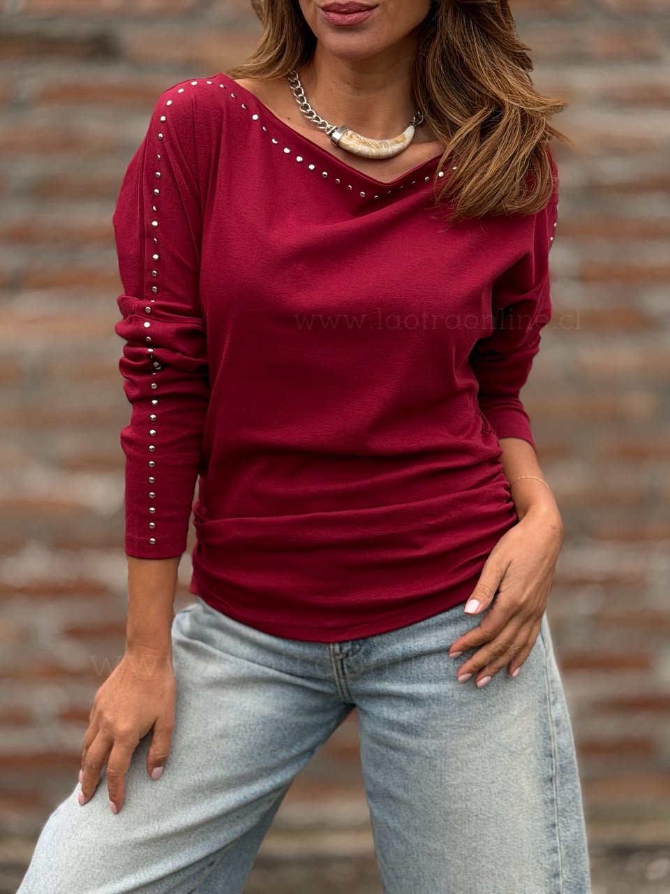 Polera Cambridge rojo
