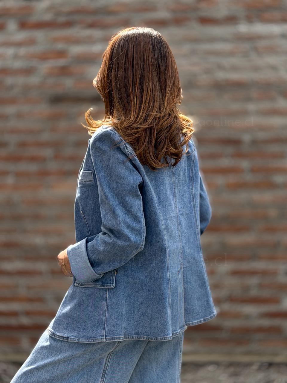 Blazer Mezclilla azul
