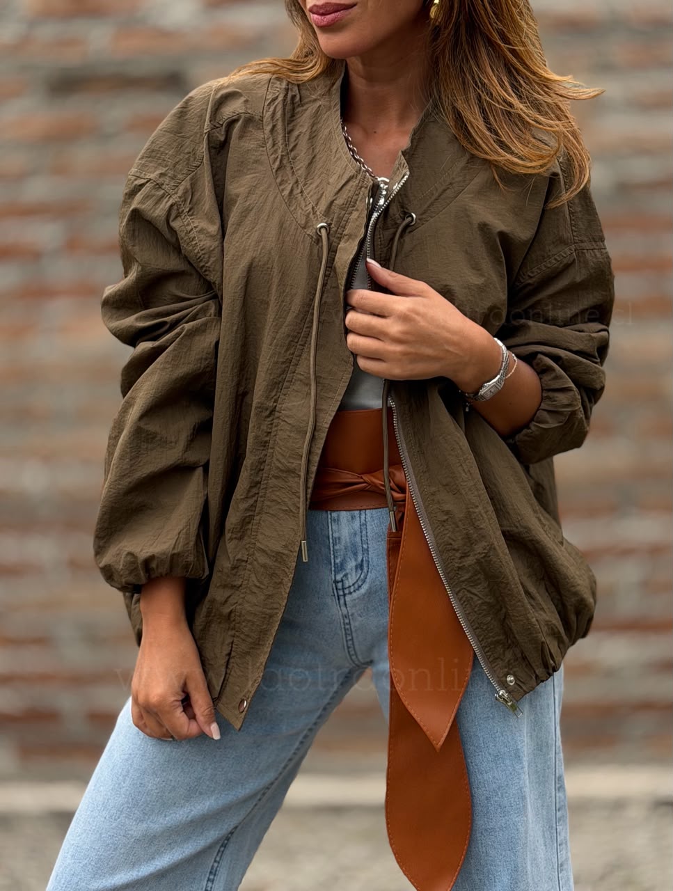 Chaqueta Noruega choco/olivo
